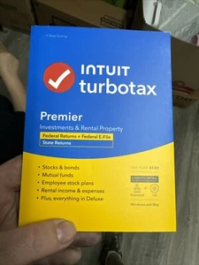 Intuit TurboTax Premier 2023 Bund + Länder für Windows/Mac VERSIEGELT, NEU - Bild 1 von 4