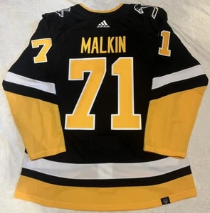 Evgeni Malkin #71 - '23 Pittsburgh Penguins Black Alternate Adidas Jersey 50 - Picture 1 of 7