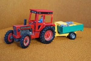 Vintage 1980 Volvo 9521 Red Tractor with 1979 Tipping trailer RARE PAIR - Picture 1 of 6