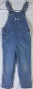 Oshkosh B'gosh Osh Kosh - Girls Size 5T Embroidered Floral Overalls - EUC - Picture 1 of 14