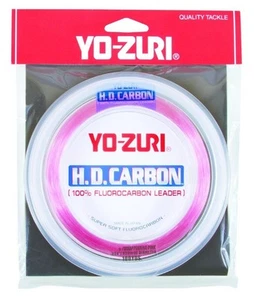 YO-ZURI H.D. Carbon Disappearing Pink Leader 500Yards - Picture 1 of 7