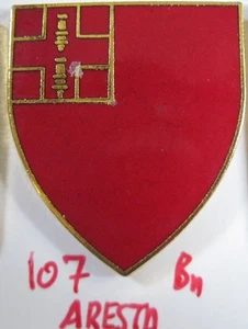 Army crest DI dui cb clutchback 107th COAST ARTILLERY BATTALION CA BN Aresta - Picture 1 of 1