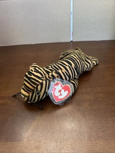 1995 Ty Beanie Baby Stripes 1st Style 3rd Gen Hang Tag 2nd Gen Tush Tag P.V.C. - Picture 1 of 16