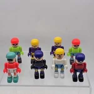 Supertoys Rolly Dome Skateboard BMX Bike Skatepark Magnetic Figure Lot Of 8 - Picture 1 of 9