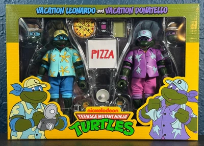 NECA TMNT Teenage Mutant Ninja Turtles Vacation Leonardo & Donatello 2-Pack - Image 1 of 4