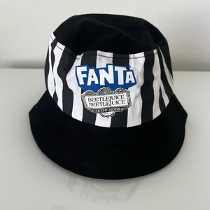 NWT Beetlejuice Beetlejuice Fanta Movie Promo Bucket Hat Black and White - Picture 1 of 6