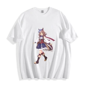 Uma Musume Meisho Doto T-Shirt - Cute Racehorse Girl Character Design Unisex Tee - Picture 1 of 19