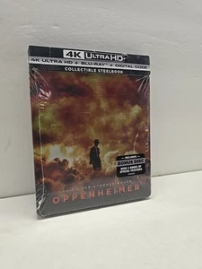 Oppenheimer STEELBOOK (4K, Blu-ray, Digital) OOP Chris Nolan BRAND NEW - Picture 1 of 2