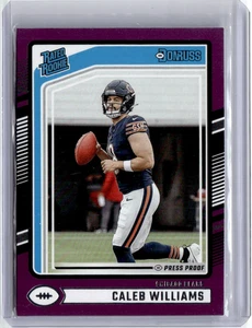 2024 Panini Donruss Rated Rookie Caleb Williams #327 Purple Press Proof RC Bears - Bild 1 von 2