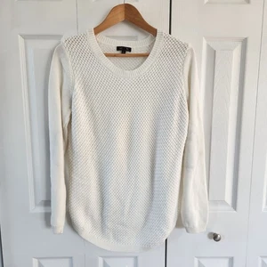 Lety & Me Damen Pullover Größe L Weiß Strick Langarm Pulli - Bild 1 von 11