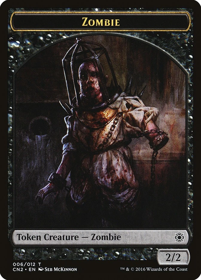 4x Zombie Token - NM - Conspiracy: Take the Crown - SPARROW MAGIC - Image 1 of 1