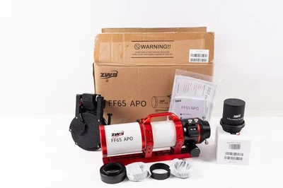 ZWO FF65 APO Quintuplet Refractor Telescope & Reducer + DSD Flat Panel - Mint - Image 1 of 4