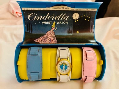 Caja Reloj Cenicienta Vintage 1967 Bradley Time Hecho en Suiza + Reloj Pulsera Foto 1 de 3