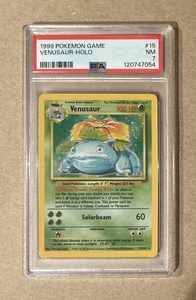 1999 Pokemon Base Set Venusaur Holo Card #15 PSA 7 - Bild 1 von 2