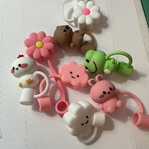 Menge 8 Silikon Strohhalm Abdeckungen Stanley/Yetti Tasse 10 mm - Bild 1 von 2