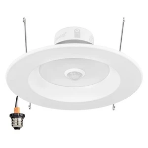 MAXXIMA 6 in. 5 CCT Retrofit LED Downlight With PIR Motion Sensor - Picture 1 of 4