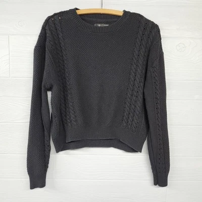 Volcom Black Knit Sweater Womens Size Medium - Image 1 of 4