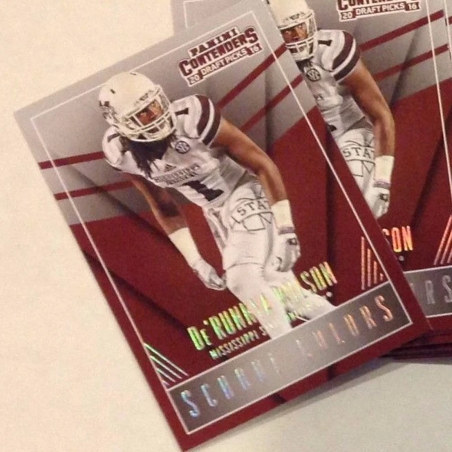 DE'RUNNYA WILSON MISSISSIPPI ST Patriots RC 2016 Panini Contenders SCHOOL COLORS - Image 1 of 1