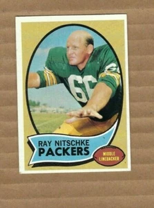 Tarjeta de fútbol americano 1970 Topps #55 Ray Nitschke, Green Bay Packers excelente inv B - Imagen 1 de 1