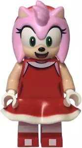 LEGO Amy Rose - Red Dress Sonic the Hedgehog Minifigure 76992 76994 NEW son005 - Picture 1 of 2