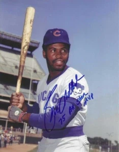 Autographed 8x10 BILL MADLOCK "75 AS MVP" Chicago Cubs Photo w/Show Ticket - Picture 1 of 1