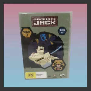 SAMURAI JACK Season 3 DVD Region 4 RARE Cartoon Network BRAND NEW SEALED - Foto 1 di 5
