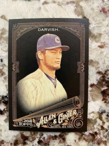 2018 TOPPS ALLEN GINTER X BASEBALL BASE CARD CHICAGO CUBS YU DARVISH #37 - Picture 1 of 1