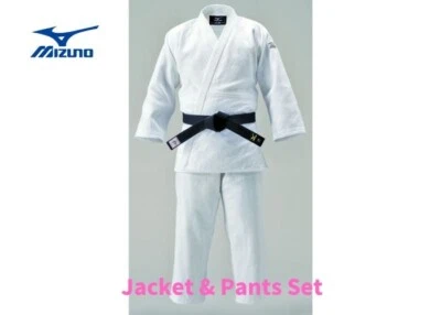 Conjunto Chaqueta y Pantalón Mizuno Judo Gi YUSHO Doble Tejido 22JM6A8201/22JP5A7201 NUEVO Foto 1 de 4
