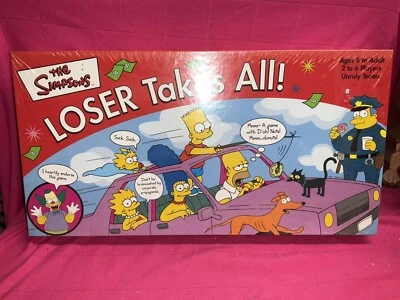 The Simpsons Loser Takes All 2001 By Rose Art ~ Novo lacrado de fábrica! - Imagem 1 de 4