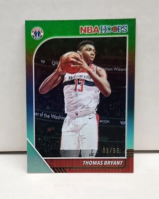 THOMAS BRYANT 2019-20 NBA Hoops GREEN ~ Wizards ~ #'d /99 - Image 1 of 2