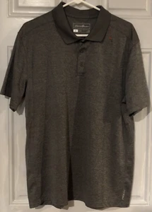 Men’s Gray Freedry Casual Short Sleeve Shirt Eddie Bauer Size Large - Picture 1 of 11