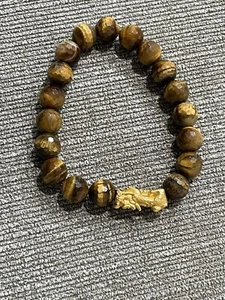 Tiger Eye And 24k Dragon Bracelet - Picture 1 of 3