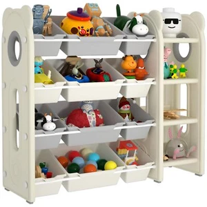Kids Toy Storage Organizer and Bookshelf,Modern Toy Organizer Kids Book Rack ... - Picture 1 of 7