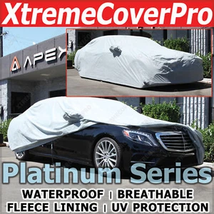 2009 2010 2011 2012 Jaguar XF XFR Waterproof Car Cover w/MirrorPocket GREY - Picture 1 of 11