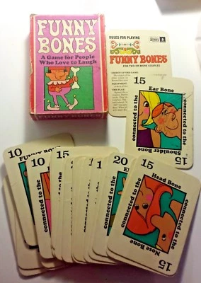 FUNNY BONES Family Couples Party Game ~ Vintage 1968 Parker Brothers ~ Complete  - Image 1 of 4