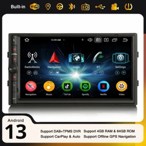 Android 14 Universel 2 DIN Autoradio pour Nissan CarPlay 64GO WiFi DAB+ TNT Navi - Imagen 1 de 24