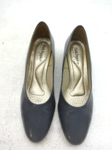 Vintage Hush Puppies Angel II  Womens Gray Leather Pumps Shoes Size 8.5 M - Picture 1 of 6