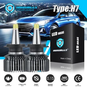 6-Side H7 LED Headlight Bulb Conversion Kit High Low Beam Lamp 6500K Super White - Picture 1 of 12