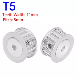 Paso de polea de correa de distribución T5 10-60 dientes 5 mm sin poleas de accionamiento escalonado ancho 11 mm - Imagen 1 de 7