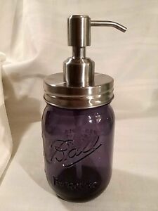 BALL Mason STAINLESS STEEL SOAP PUMP DISPENSER  "COLLECTORS EDITION JARS"  GIFT