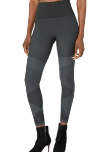 Spanx Seamless Look At Me Now Moto Leggings Pants (Very Black) Size S - Picture 1 of 3