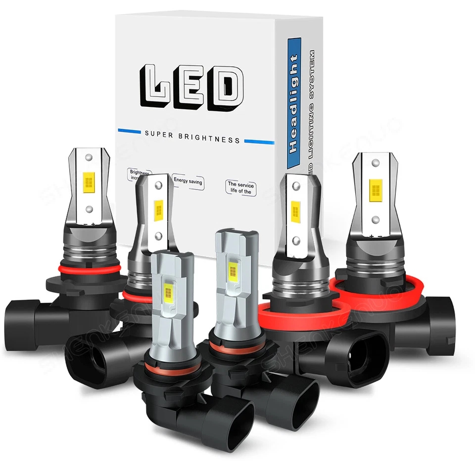 For 2013-2015 Chevrolet Malibu LS Sedan 4-Door 2.5L LED Headlight Foglight Bulbs - Image 1 of 1