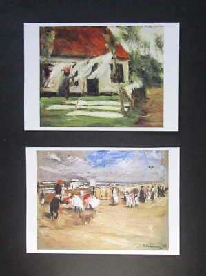 2 hermosas tarjetas artísticas Max Liebermann 1997 listas para enmarcar - otros pasatiempos Foto 1 de 3
