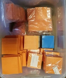 LOT Math Counting Blocks & Connecting Base 10 Cube Educational Homeschool 15 LBS - Picture 1 of 5