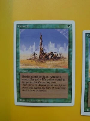 MTG Card.  Crumble ~Instant  Revised Edition. Old Vintage as pics - Image 1 of 4