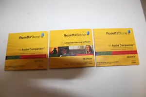 Rosetta Stone Audio Companion German Lessons 9 Discs - Picture 1 of 8