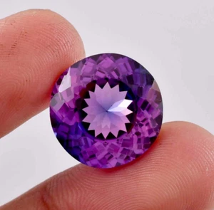 16x16 MM Natural Velvet Soft Purple Pink TAAFFEITE Round Cut Loose Gem Certified - Picture 1 of 5