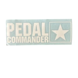 Adesivo decalcomania vinile Pedal Commander - BIANCO - lunghezza 6" - Foto 1 di 2