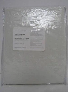 Pottery Barn Belgischer Flachs Leinen Verdunkelungsvorhang 50" x 84" (1) Klassisch Elfenbein Neu mit Etikett - Bild 1 von 5