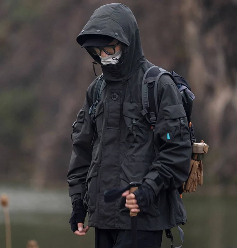 Chaqueta Techwear Heavy Tactical Wilderness Anorak J88 Streetwear Abrigo Rompevientos Foto 1 de 4